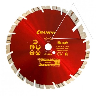 Алмазный диск Champion универсальный ST Fast Gripper 300 mm 25,4